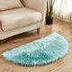 thumbnail image 1 of Granjero Gordo Alfombrilla de baño antideslizante de felpa mullida, accesorio de decoración para baño, 17 x 35 pulgadas (azul claro), 1 of 4