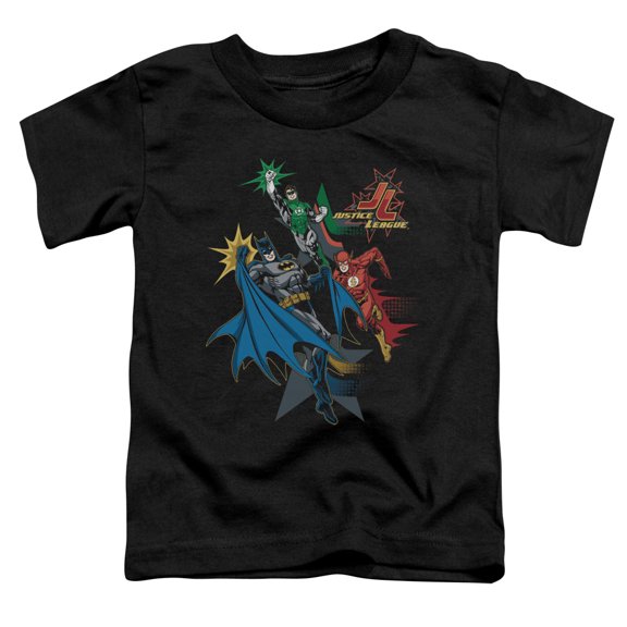 Jla - Action Stars - Toddler Short Sleeve Shirt - 3T