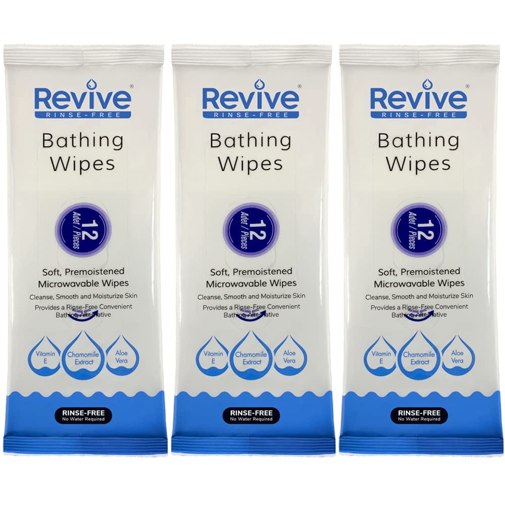 New Road Health Supply Rinse Free Bathing Wipes, Allin1 Single Use