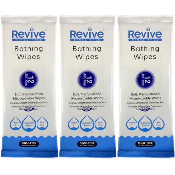 New Road Health Supply Rinse Free Bathing Wipes, Allin1 Single Use