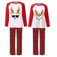 thumbnail image 1 of Conjuntos a juego de pijamas de pareja navideña Conjunto de pijamas verdes para adultos con renos y ciervos, 1 of 4
