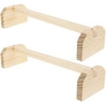 thumbnail image 1 of MasteelfCA 2pcs Parrot Stand Chicken Standing Rack Wood Bird Cage Accessories Pet Plaything, 1 of 9