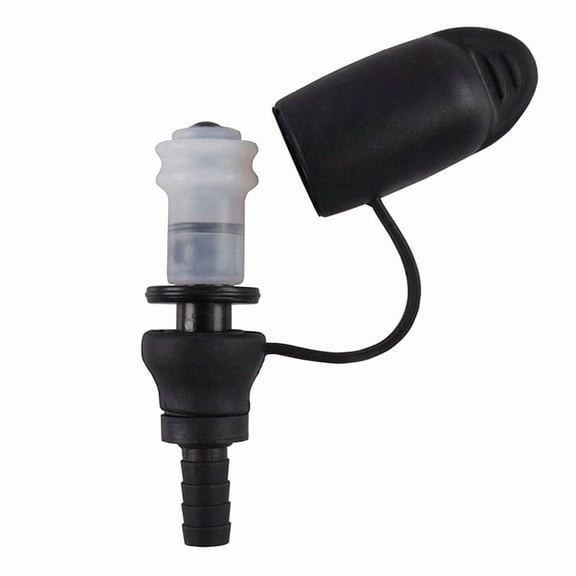 Degree Bite Valve Replacement for Hydration Packs Silicone Nozzle Mouthpiece for Water Bladders,1 * Silicone Nozzle,Black & White