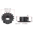 thumbnail image 2 of Unique Bargains #25 Chain Roller Sprocket, 14mm Bore 1/4' Pitch 17 Tooth Single Strand Chain Sprocket with Set Screws 2Pack, 2 of 6
