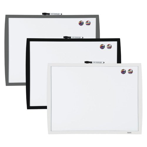 Quartet Dry Erase Board with Curved Frame, 17" x 23", White