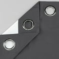 thumbnail image 2 of 1 Piece 100% Blackout Thermal Insulated Grommet Window Curtain Valance, 52" Wx 18" L, Dark Grey, 2 of 3