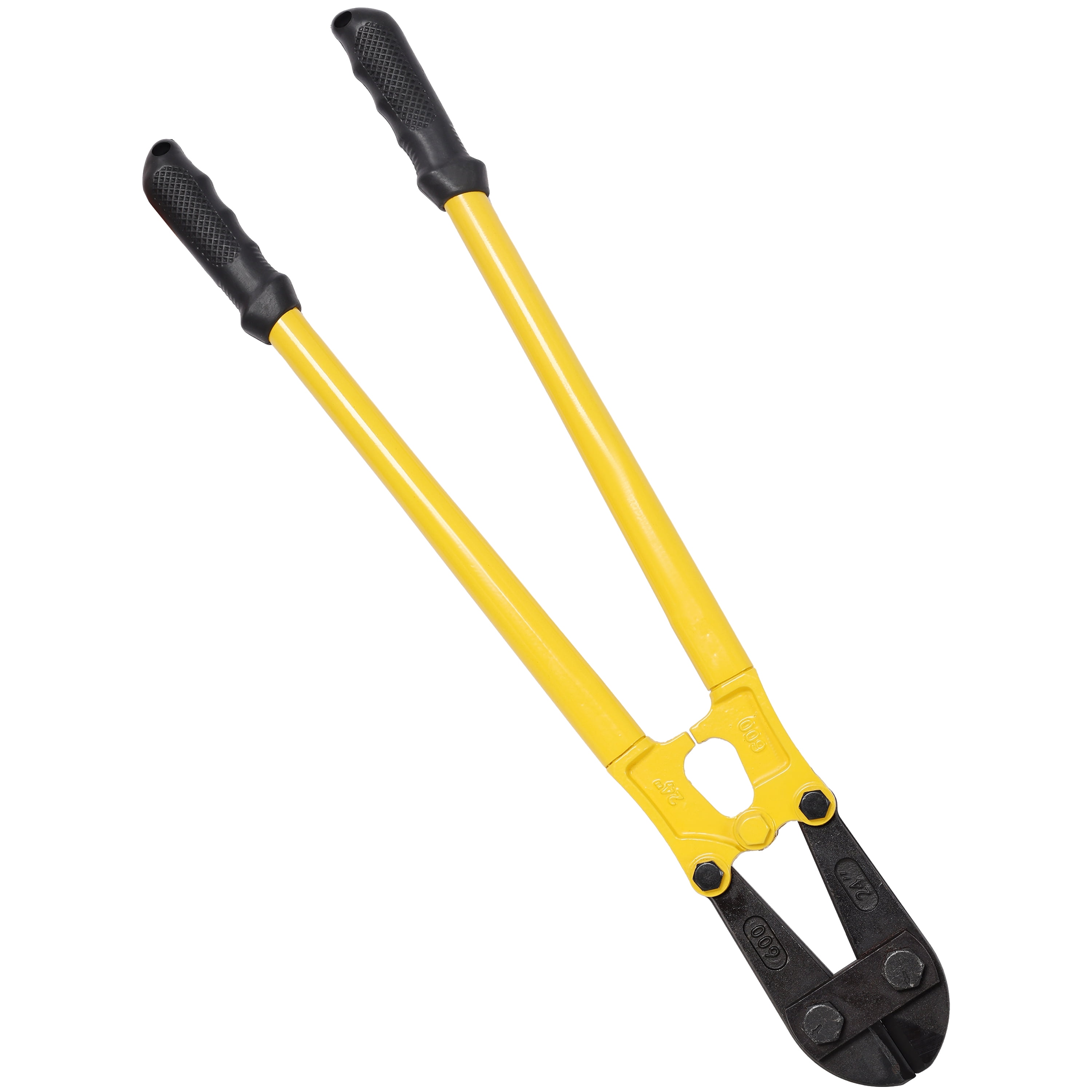 24" Heavy-Duty Medium Bolt Cutter for Fence, Steel Wire, Chain, Screws, Rivets & Medium Padlocks, Ergonomic Soft Rubber Grip Handle