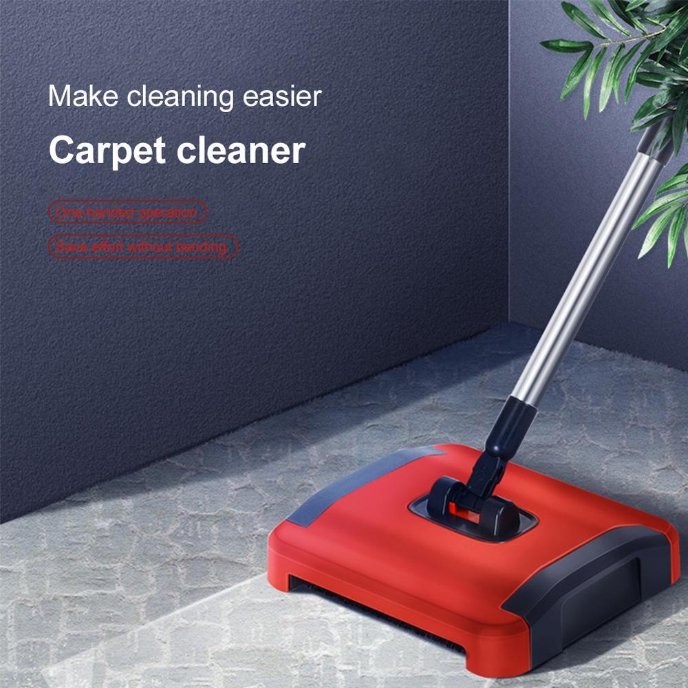 Sweeper Cleaner Carpet Floor Hand Push Automatic Broom for Home Office