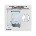 thumbnail image 6 of Phanteks Evolv X2 Matrix Mid Tower ATX Gaming Chassis with 900 LED Matrix Display, Fabric Interior Panel, Vertical Cooling System, Tempered Glass, Integrated D-RGB Lighting, Grey White, 6 of 6