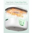 thumbnail image 4 of Momcozy Baby Wipe Warmer, Innovative Spring Design, Large Capacity Wipes Dispenser, 4 Temperature Heating Control, Diaper Wipe Warmer with Night Light, 4 of 9