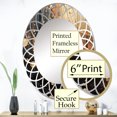 thumbnail image 3 of DESIGN ART Designart "Gold Grey Industrial Elegance II" Abstract Collages Modern Wall Mirror 24in.x36in., 3 of 4