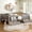 Gray, variant on URTR Full Size Low Floor Bed with Safety Staircase, Built-in Storage Drawers and Bookshelves, High-Quality Safety Rails for Secure Sleep and Play, Light Natural