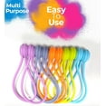 thumbnail image 4 of 20 Pack Reusable Silicone Magnetic Cable Ties - Twist Ties for Home/Office Cord Wrap, Cable Organizer, Magnetic Cord Holder, Cable Organizer and Fridge Magnets, 4 of 4