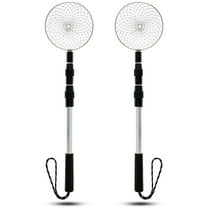 Wekvgz 2pcs Beach Sand Sifter Telescopic Shell Scooper Sifter Stainless Steel Shark Teeth Sifter Tool Lightweight Sand Scoop Shovel Sifter Sea Glass Sifter for Collecting Shell Sea Rock