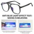 thumbnail image 3 of Vintage Office Ultralight Blue Ray Blocking Eye Protection PC Computer Goggles Frame Eyewear Square Eyeglasses Anti-Blue Light Glasses PINK, 3 of 8