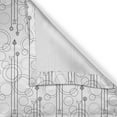 thumbnail image 6 of Ambesonne Tattoo Valance & Curtain, Moons Circles Sticks Drawing, 55"x24", Black White, 6 of 6