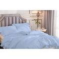 thumbnail image 4 of 1 Piece Luxury Vintage Ruffle Pattern Comforter By D.N.G. BEDDINGS Premium Super Soft, All Season, 800 Thread Count 100% Egyptian Cotton Super King Size Light Blue Color, 4 of 8