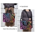 thumbnail image 6 of FORMRS 16" Laptop Bag Carrying Sleeve Case with Handle Travel Shoulder Briefcase, Pink Wavy Plaid, 6 of 8