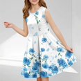 thumbnail image 1 of LOVZFMLL Robe Mode Brodée à Sequins pour Enfants et Filles 6M-5Y Manches Courtes Col Rond, 1 of 7