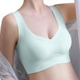 thumbnail image 2 of iHPH7 Sport Bras for Women Wirefree Yoga Bra High Impact Sports Bras for Women Stretchy Adjustable Straps Workout Running Gym Seamless Bras for Women Light Blue M, 2 of 6