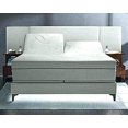thumbnail image 4 of JYHOME Top Split Head Flex King Sheet Set for Sleep Number Beds 4 Piece Light Blue - Egyptian Cotton 1000 TC Split Sheets - Deep Pocket 15'' - Split Down 32 Inches from Top, 4 of 5