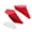 Red, variant on 2 Pieces Universal Motorcycle Winglets Side Air Deflectors Fairing ABS Accessory Aerodynamic Wing for for for White