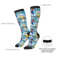 thumbnail image 5 of Saiise Mario Q Funny Socks Men Women Boys Kids Adults Novelty Graphic Crew Tube Socks Crazy Design Casual Dress Socks for Sports,Running,Travel, 5 of 7