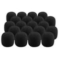 thumbnail image 3 of TEHAUX Black Foam Windscreen Lapel Microphone Sponge Covers 20 Pieces Noise Reduction Mic Accessories, 3 of 8