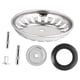 thumbnail image 4 of Colador de desagüe para fregadero de cocina, moderno accesorio de acero inoxidable, antiobstrucción para hoteles y restaurantes. 8 centímetros, 4 of 9