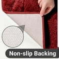 thumbnail image 3 of Bathroom Rugs Runner 24 x 60 Inch, Extra Long Bathroom Rug Non-Slip, Machine Washable Bath Mats Rug,Burgundy Red Soft Carpets for Floor, Tub and Shower,, 3 of 14