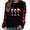 Red-D, variant on Virmaxy Merry Christmas Women's Christmas Printed Plaid Patchwork Long Sleeve Round Neck T-Shirt Top Fashion Crew Collar Pullover Shirt Winter Casual T-Shirt Blouse Tops Red-A XS