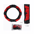 thumbnail image 5 of Funda Cubre Volante Deportivo Protector Antiderrapante Rojo con NEGRO, 5 of 5
