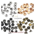 thumbnail image 2 of 30pcs 8-15mm Rust-Resistant Iron Four-Prong Fasteners - Invisible Snap Buttons for Clothing ,Easy to Install, 2 of 9