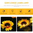 thumbnail image 1 of Luces solares de estaca para jardín - 2 paquetes, lámpara LED de girasol, decorativas a prueba de agua, 1 of 5