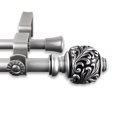 thumbnail image 2 of 5/8" Adjustable 28 - 48" Aria Double Curtain Rod - Satin Nickel, 2 of 3