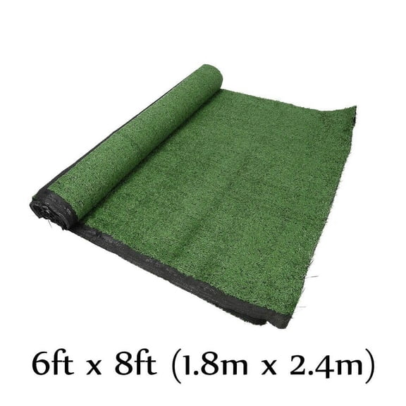 Confote Green Artificial Grass Outdoor Rug 6 FT X 8 FT, Indoor Outdoor Garden Lawn Landscape for Pets