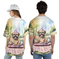 thumbnail image 5 of Happy Mother's Day Brussels Griffon with Sweets and Flowers at a Picnic All Over Print 3D Baseball Shirt Griff Dog Lover Softball Sport - 13005, 5 of 6
