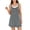 Gray, variant on Womens Overalls Trendy Summer Rompers Sleeveless Short Jumpsuits Solid Color Casual Beach Vacation Outfits