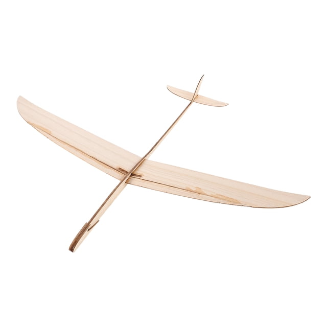 ColoMX Avión de planeador de madera de madera lanzado a mano fácil de usar planeador estable y largo para el juego al aire libre interno para niños y adultos Modelo de aviones de madera de bricolaje