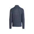 thumbnail image 3 of Alta Men's Fleece Lined Casual Full-Zip Mock Neck Sweater - Light Blue Jacket -L, 3 of 3