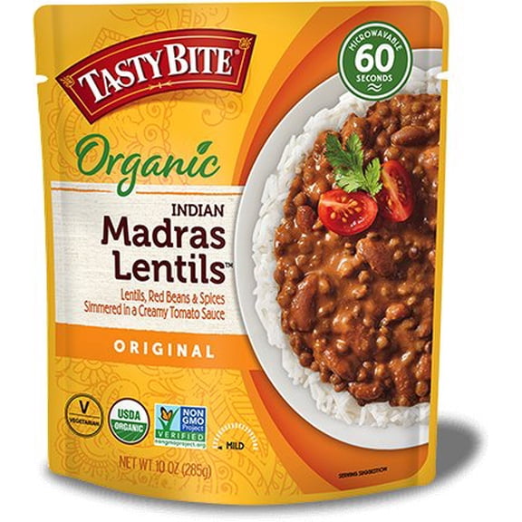 Tasty Bite Organic Madras Lentils - Original (Ready-to-Eat) 10 oz box