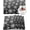 Black, variant on Christmas Placemats Set of 6, White Snowflake Place Mats Xmas Placemat Black Winter Snow Table Mats for Dining Kitchen Winter Holiday Dinner Party Xmas Decorations 12x18 Inch