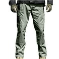 thumbnail image 2 of Handshe Men's Casual Pants with Multiple Pockets Relaxed Fit for Outdoor Leisure Comfort Wear, 2 of 8