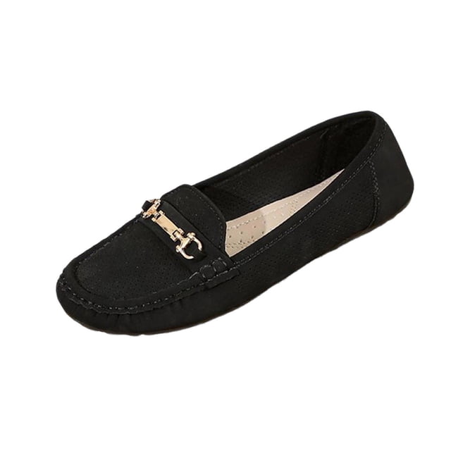 Tacones Cerrados Del Dedo Del Pie Moquetas Respirables Tacón Redondo Cerrado Zapatos Planos Zapatos Casuales de las Mujeres Versatile Casual