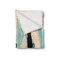 thumbnail image 2 of Urban Graffiti Soft Flannel Fleece Blanket, Silhouette of Teenage Graffiti Artists Spraying on Pastel Toned Brick Walls, Cozy Plush for Indoor and Outdoor Use, 70" x 90", Multicolor, by Ambesonne, 2 of 5