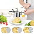 thumbnail image 7 of Potato Ricer Stainless Steel Potato Ricer Fruit and Vegetables Masher Food Ricer Large Capacity with 3 Interchangeable Discs & Inner Cup Ricer for Mashed Potatoes, 7 of 7