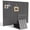 Dark Grey, variant on MYMULIKE 48" x 36" Large White Felt Bulletin Board, 12 Pack Cork Board Alternative with Adhesive Tabs for Wall & Room Decor,Home Office,Classroom Dorm