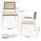 thumbnail image 2 of Garvee Paquete de 2 Sillas de Comedor para Exterior 20,67 x 22,83 x 33,07", Blanco y Marrón, 2 of 8