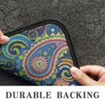 thumbnail image 6 of Blue Pioneer Flower and Paisley Pattern Door Rugs,Washable Non Slip Door Mats Indoor,Decorative Door Mats,Entry Mat Indoor for Entrance,Bedroom,Kitchen,Bathroom,30"x17", 6 of 6