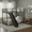 Black3, variant on HMYG Queen Bunk Bed,Metal Bed Frame With Full-Length Guardrail and Ladder,Black,Custom mattress needed